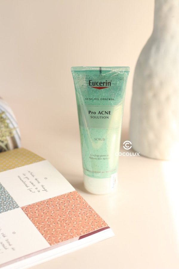 Tẩy Tế Bào Chết Da Mặt EUCERIN Pro ACNE Solution Scrub Ngăn Ngừa Mụn 100ml + Yumi Cosmestic - Ảnh 3