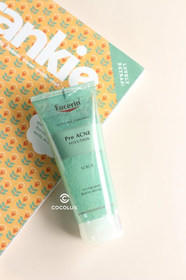 Tẩy Tế Bào Chết Da Mặt EUCERIN Pro ACNE Solution Scrub Ngăn Ngừa Mụn 100ml + Yumi Cosmestic - Ảnh 4