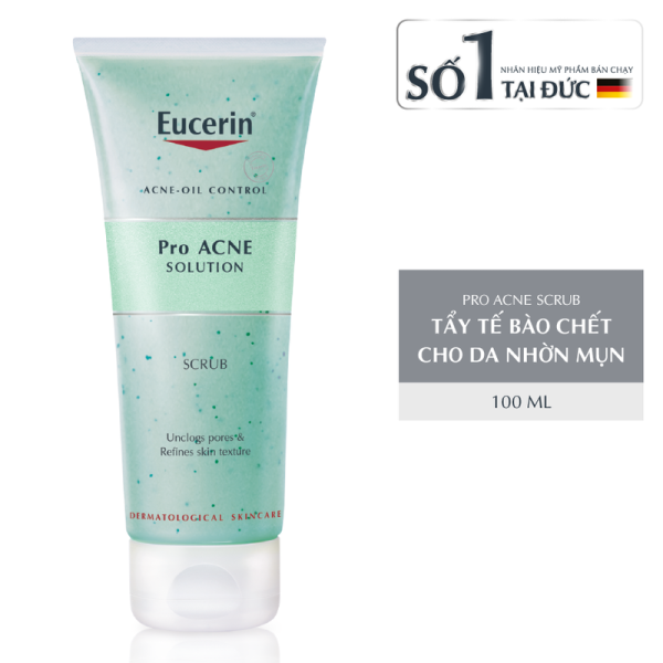 Tẩy Tế Bào Chết Da Mặt EUCERIN Pro ACNE Solution Scrub Ngăn Ngừa Mụn 100ml + Yumi Cosmestic - Ảnh 5