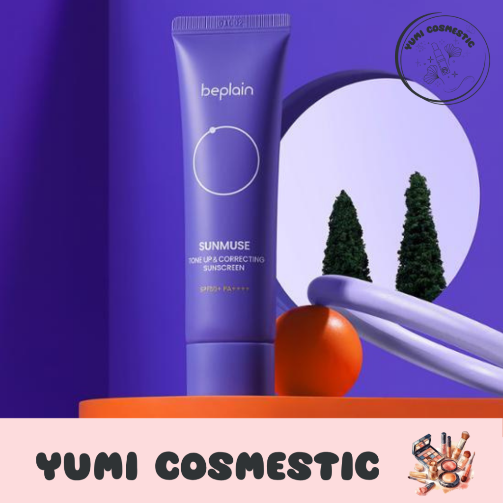 kem chống nắng Beplain Sunmuse Yumi Cosmetics dạng tuýp màu tím