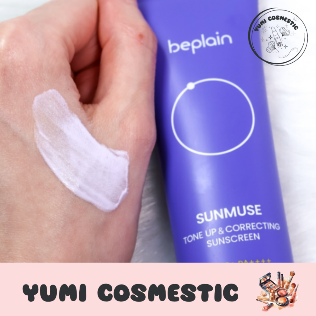 Chất kem Beplain Sunmuse Yumi Cosmetics mềm mịn, dễ tán trên da.