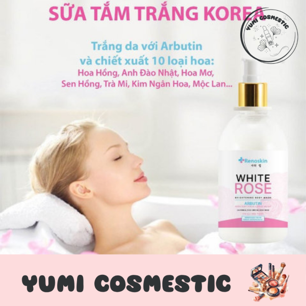SỮA TẮM TRẮNG HOA HỒNG WHITE ROSE RENOSKIN - Ảnh 2