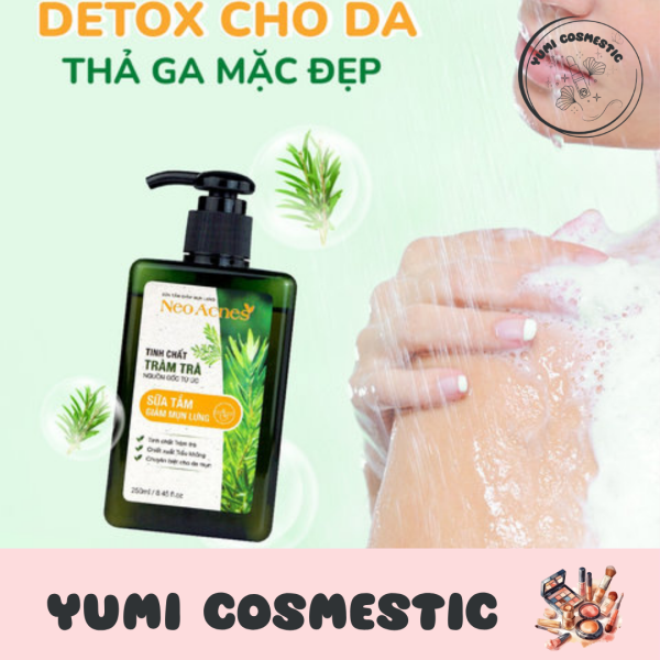 SỮA TẮM GIẢM MỤN LƯNG THIÊN NHIÊN NEOACNES 250ML - YUMI COSMESTIC - Ảnh 2