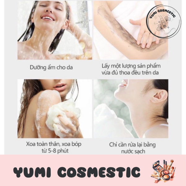 SỮA TẮM BÙN NÚI LỬA BIỂN SÂU LIFUSHA LÀM TRẮNG DA TOÀN THÂN, DƯỠNG ẨM CƠ THỂ - YUMI COSMESTIC - Ảnh 2