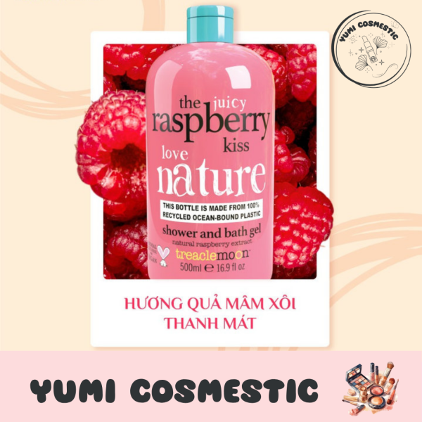 GEL TẮM THUẦN CHAY TREACLEMOON HƯƠNG MÂM XÔI 500ML - Ảnh 3
