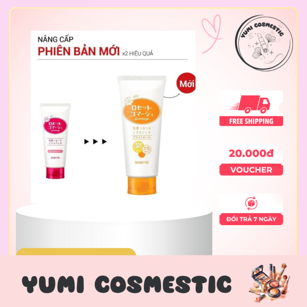 Tẩy Da Chết Rosette Gommage Bright Peel Dưỡng Sáng Da 120g + Yumi Cosmestic