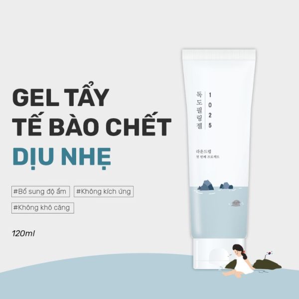 Gel Tẩy Tế Bào Chết Round Lab 1025 Dokdo Peeling Gel 120ml + Yumi Cosmestic - Ảnh 2