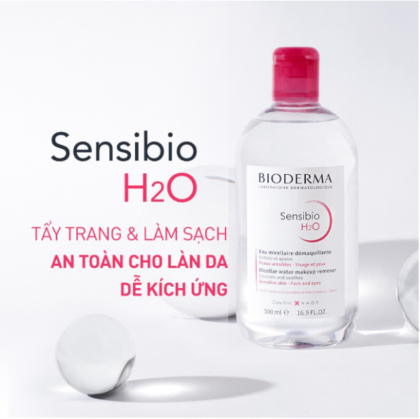 Tẩy trang Bioderma Sensibio H2O: dành cho mọi loại da, đặc biệt là da nhạy cảm