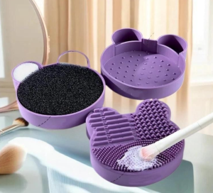 Bộ vệ sinh cọ bằng silicon (anh tham khảo)